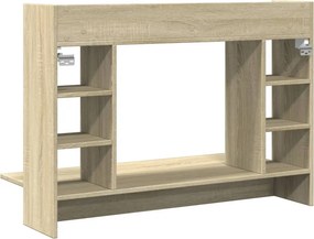 vidaXL Γραφείο Τοίχου Sonoma Δρυς 105x48x75 εκ. από Επεξεργασμένο Ξύλο