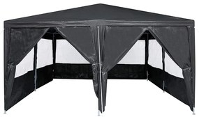 vidaXL Σκηνή Πάρτυ Γκρι και Λευκό 400 x 400 x 266 εκ