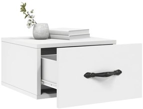 vidaXL Κομοδίνα Επιτοίχια 2 τεμ. Λευκά 35x35x20 εκ.