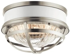 Πλαφονιέρα Φωτιστικό Οροφής 2xE27 Tollis Quintiesse Elstead Lighting-QN-TOLLIS-F-BN-Νίκελ Ματ QN-TOLLIS-F-BN
