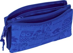 Κασετίνα Sonic Μπλε 22 x 12 x 3 cm