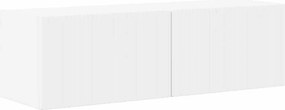 vidaXL Ντουλάπι Τηλεόρασης Τοίχου 98 x 31 x 29,5 εκ Λευκό