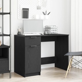 vidaXL Μαύρο Γραφείο Σαρκαστική - 100x50x75 εκ - Κατασκευασμένο από Επεξεργασμένο ξύλο