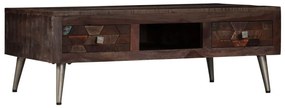 Τραπεζάκι Σαλονιού 100x60x35 εκ. από Μασίφ Ανακυκλωμένο Ξύλο - Καφέ