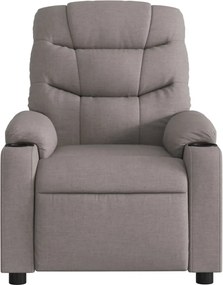 vidaXL Πολυθρόνα Ανακλινόμενη Taupe Υφασμάτινη