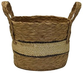 Καλάθι Ψάθινο 00.06.67536 26x22cm Natural-Ecru Mat