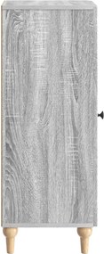 vidaXL Πλαϊνό γραφείο Γκρι Sonoma 33 x 34,5 x 90 εκ Επεξεργασμένο Ξύλο