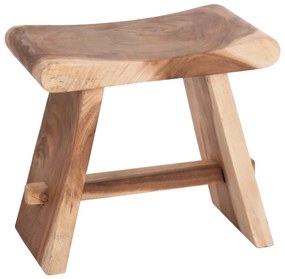 Σκαμπό Βοηθητικό SADEL Ξύλο Suar Φυσικό 50x30x45Υ εκ. 50x30x45 εκ.