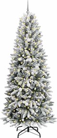 vidaXL Τεχνητό Χριστουγεννιάτικο Δέντρο με 300 LED Λευκό 240 cm