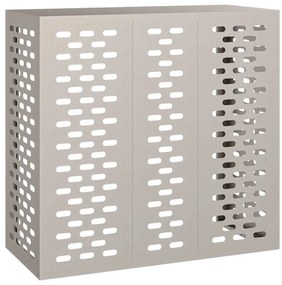 vidaXL Κάλυμμα κλιματιστικού Σκ rusty 110 x 50 x 105 εκ
