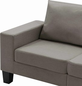 vidaXL Καναπές Taupe Διθέσιοι ύφασμα