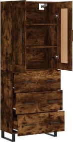 vidaXL Ντουλάπι Καπνιστή Δρυς 69,5x34x180 εκ. από Επεξεργασμένο Ξύλο