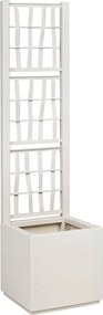 vidaXL Κηποτινάκι με Τρέλα Λευκό 36 x 36 x 140 εκ. PP