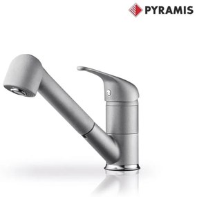 Pyramis Festivo Classic Industrial Grey Μπαταρία Κουζίνας Πάγκου με Ντουζ