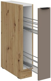 Επιδαπέδιο ντουλάπι με καλάθι Arianna 15 D CARGO BB-Γκρέζ