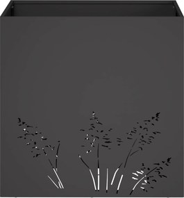 vidaXL Γλάστρα Κήπου 2 τμχ. Μαύρο 50 x 50 x 49 cm