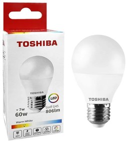 Λάμπα Led G45 7W E27 Θερμό Φως Toshiba 88-452