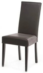 Artekko Umogde Καρέκλα Σαλονιού Ντυμένη με Δέρμα και Ξύλινα Πόδια (45x45x98)cm