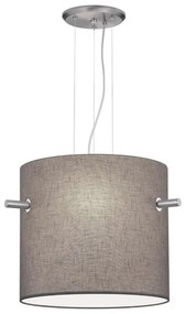 Φωτιστικό Οροφής Camden 308300307 3xE27 40W Φ50cm 150cm Nickel Mat-Grey Trio Lighting Μέταλλο,Ύφασμα