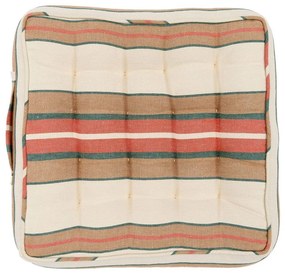 Μαξιλάρι Καρέκλας  Herina Stripe Ac00023 40X40Cm White-Brown Mindthegap 40Χ40 Πούπουλο-Φτερό