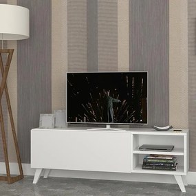 ΕΠΙΠΛΟ ΤΗΛΕΟΡΑΣΗΣ SPACE MEGAPAP ΧΡΩΜΑ ΛΕΥΚΟ 120X35X42ΕΚ.