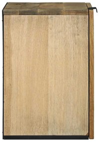 vidaXL Ντουλάπα του Νιπτήρα με ράφι Καφέ, Μαύρο 38 x 33.5 x 48 εκ.