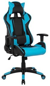 Πολυθρόνα Gaming 64,5x70x(123-130) HM1072.08 Black-Ciel