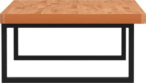 vidaXL Ράφι Νιπτήρα Τοίχου από Ατσάλι / Μασίφ Ξύλο Οξιάς