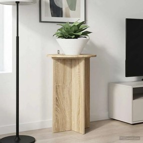 vidaXL Βάση φυτών 2 τεμ. Sonoma Δρυς Ø40 x 60 εκ. Επεξεργασμένο Ξύλο