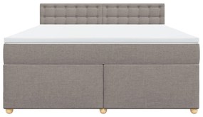 ΚΡΕΒΑΤΙ BOXSPRING ΜΕ ΣΤΡΩΜΑ TAUPE 180X200 ΕΚ. ΥΦΑΣΜΑΤΙΝΟ 3289077