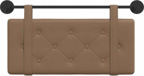 vidaXL Κρεμαστό Κεφαλάρι Επιτοίχιο Καπουτσίνο 80 cm Τεχνητό Δέρμα