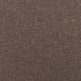 vidaXL Υποπόδιο Taupe 60x60x35 εκ. Υφασμάτινο