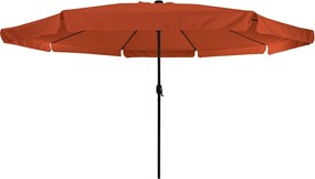 vidaXL Ομπρέλα Κήπου Τερακότα 395 x 395 x 245 εκ. Πολυεστέρας