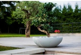 Βάζο Λουλουδιών EDA Ø 59 cm Λευκό Πλαστική ύλη Στρόγγυλο