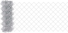 vidaXL Περίφραξη με Σπίθες 25 x 0,8 m Γαλβανισμένος Χάλυβας Ασημί