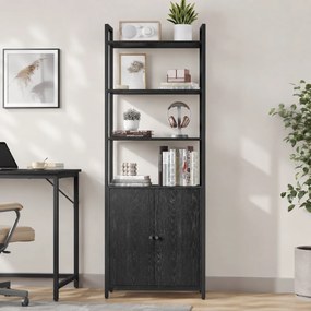 Ραφιέρα Δαπέδου 4 Θέσεων Με Ντουλάπι (60x24x159.5) Vasagle LLS133B01