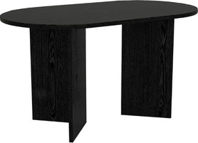 Τραπέζι Cortado Megapap χρώμα sencron black 138x80x75εκ.