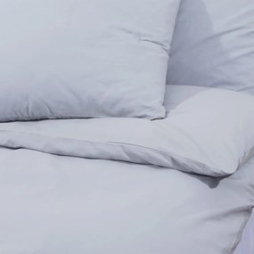 vidaXL Σετ Παπλωματοθήκης Γκρι 140x200 εκ. Βαμβακερό