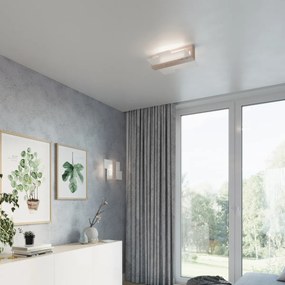Sollux Φωτιστικό οροφής Feniks 2,ξύλο, γυαλί,2xE27/60w