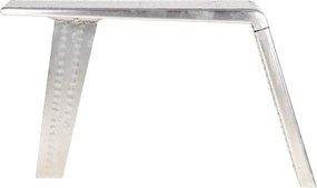 vidaXL Γραφείο Aviator Ασημί 112 x 50 x 76 εκ. Μεταλλικό