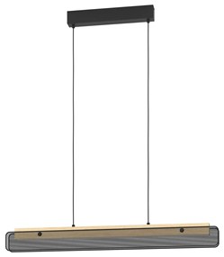 Φωτιστικό Κρεμαστό Eglo 900702 KOKOMO-Z Καφέ (Brown)|Μαύρο Ματ (Black Mat) 2700K - 6500K