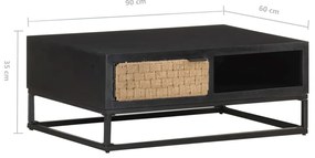 vidaXL Τραπεζάκι Σαλονιού 90 x 60 x 35 εκ. από Μασίφ Ξύλο Μάνγκο