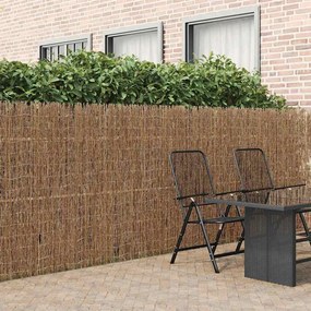vidaXL Φράχτης από κλαδιά Καφέ 400 x 150 cm Ξύλινη Τρίχα