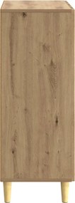 vidaXL Πλαϊνό γραφείο Artisan Δρυς 66 x 34,5 x 90 εκ