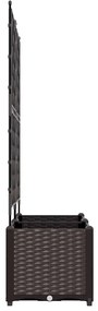 vidaXL Κηποτινάκι με Τρέλα 2 pcs Καφέ 80 x 40 x 143 εκ. PP