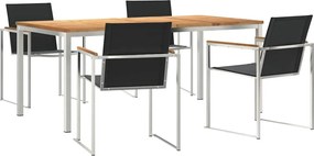 vidaXL Σέτ φαγητού για κήπο 5 τμχ.
