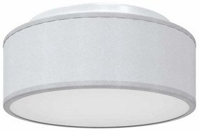 vidaXL Λάμπα Οροφής Γκρι 30 x 13.5 εκ. ύφασμα