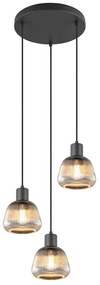 Φωτιστικό Κρεμαστό Trio Lighting TARIFA 362830332 Μαύρο Ματ (Black Mat)