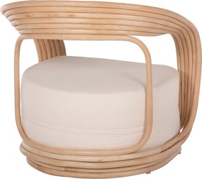 ΠΟΛΥΘΡΟΝΑ DUCHESS ΑΠΟ RATTAN ΦΥΣΙΚΟ-ΕΚΡΟΥ ΜΑΞΙΛΑΡΙ HM9478 81x59x70Y εκ.