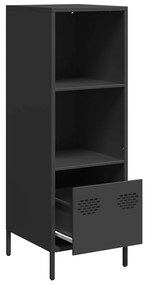 vidaXL Ντουλάπι Μαύρο 35x39x103,5 εκ. από Χάλυβα